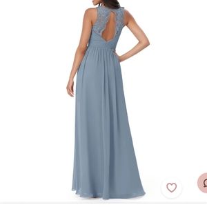 Azazie Luz Dusty Blue Bridesmaids Dress